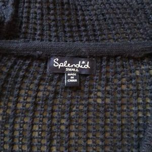 Great cond. Splendid Navy Blue zip front sweater Great cond. Splendid Navy Blue zip front sweater